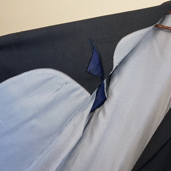 Brooks Brothers Explorer Jacket Men 44L Gray Wool Stretch Blazer Regent Fit - Picture 9 of 14